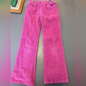 Mini Boden Fuchsia Corduroy Pants Wide Leg